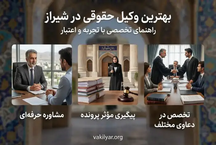 معیارهای انتخاب بهترین وکیل حقوقی در شیراز